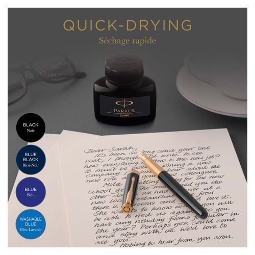 Parker Quink Permanent Ink Bottle 57ml Blue