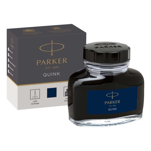 Parker Quink Permanent Ink Bottle 57ml Blue/Black