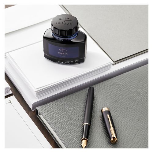 Parker Quink Permanent Ink Bottle 57ml Blue/Black