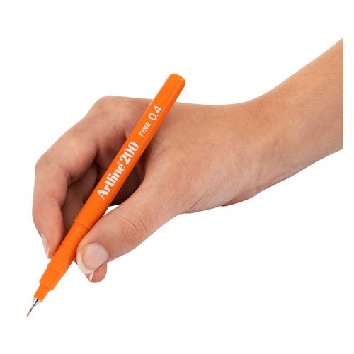 Artline 200 Fineliner Pen 0.4mm Orange - Sold Each (12 per Box)
