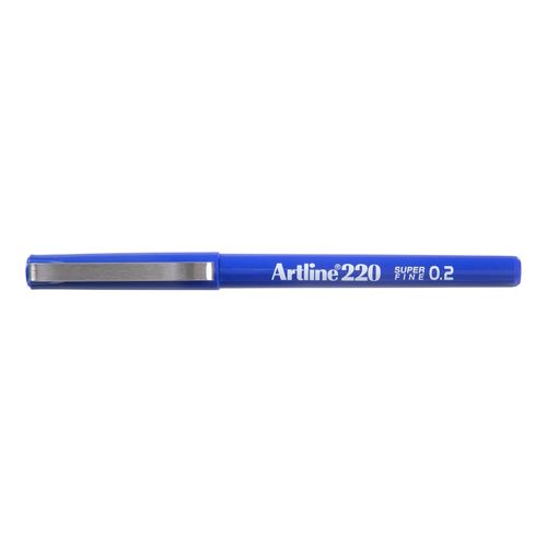 Artline 220 Fineliner Pen 0.2mm Blue - Sold Each (12 per Box)