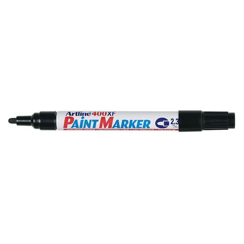 Artline 400 Permanent Paint Marker 2.3mm Bullet Black - Sold Each (12 per Box)