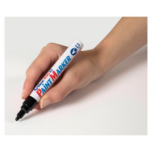 Artline 400 Permanent Paint Marker 2.3mm Bullet Black - Sold Each (12 per Box)