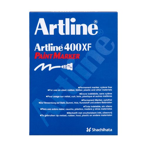 Artline 400 Permanent Paint Marker 2.3mm Bullet Black - Sold Each (12 per Box)