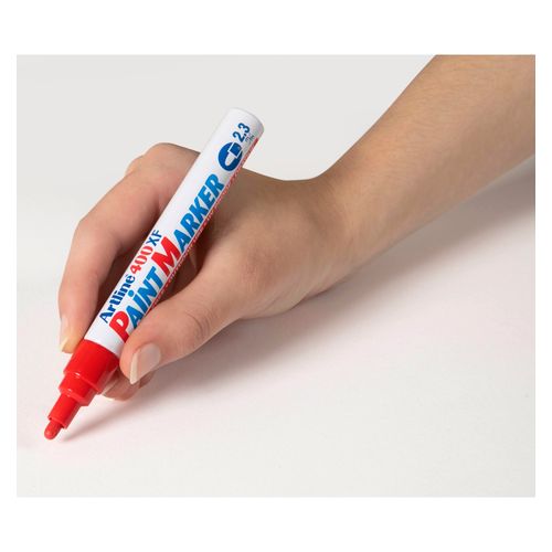 Artline 400 Permanent Paint Marker 2.3mm Bullet Red - Sold Each (12 per Box)