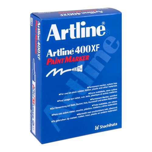 Artline 400 Permanent Paint Marker 2.3mm Bullet Red - Sold Each (12 per Box)