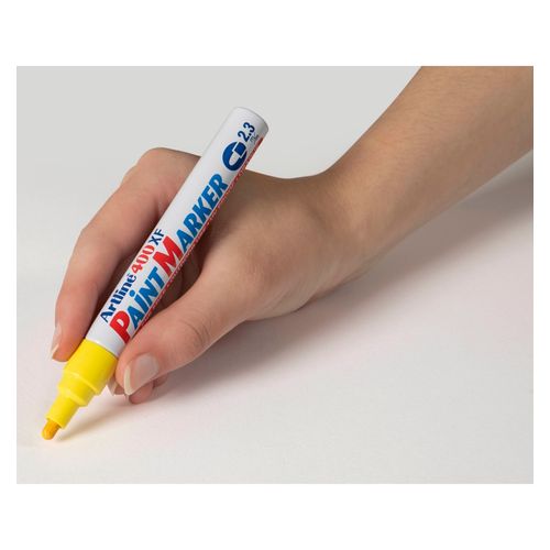 Artline 400 Permanent Paint Marker 2.3mm Bullet Yellow - Sold Each (12 per Box)