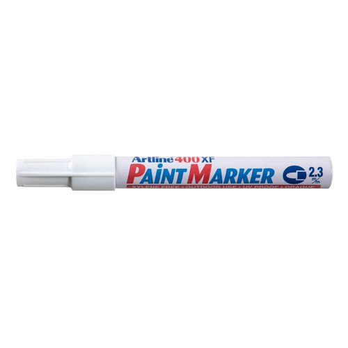Artline 400 Permanent Paint Marker 2.3mm Bullet White - Sold Each (12 per Box)