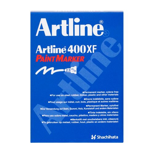 Artline 400 Permanent Paint Marker 2.3mm Bullet White - Sold Each (12 per Box)