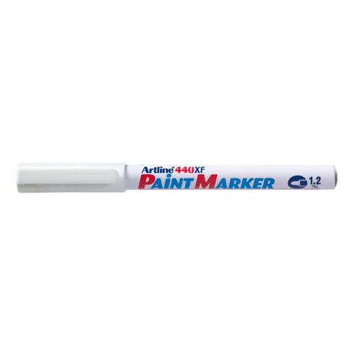 Artline 440 Permanent Paint Marker 1.2mm Bullet White - Sold Each (12 per Box)