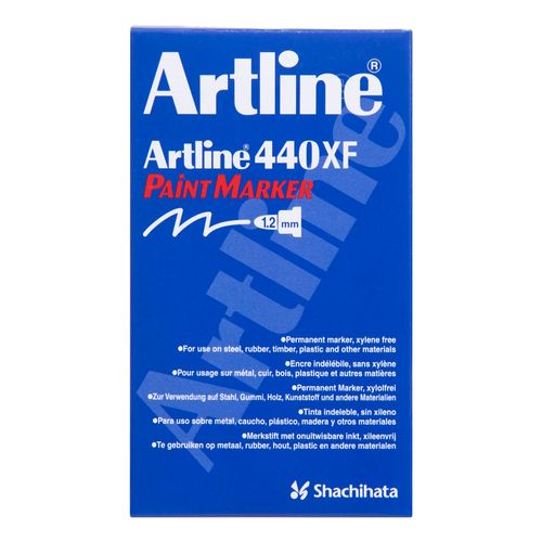Artline 440 Permanent Paint Marker 1.2mm Bullet White - Sold Each (12 per Box)