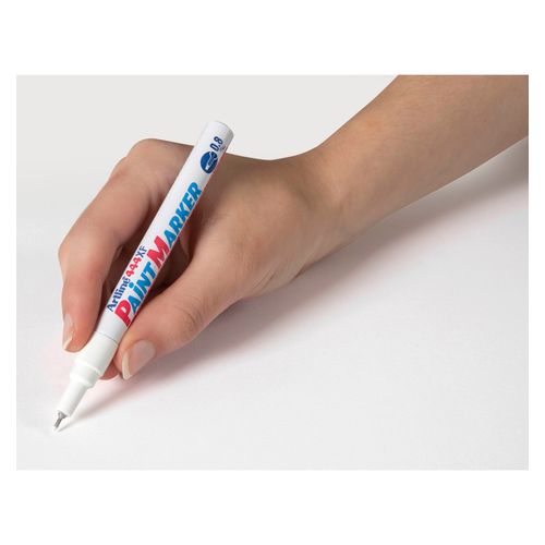 Artline 444 Permanent Paint Marker 0.8mm White - Sold Each (12 per Box)