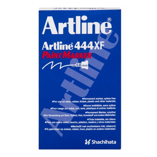 Artline 444 Permanent Paint Marker 0.8mm White - Sold Each (12 per Box)