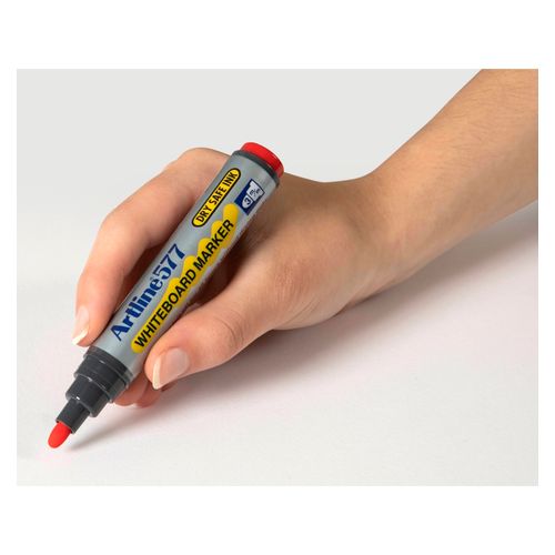 Artline 577 Whiteboard Marker 3mm Bullet Red - Sold Each (12 per Box)