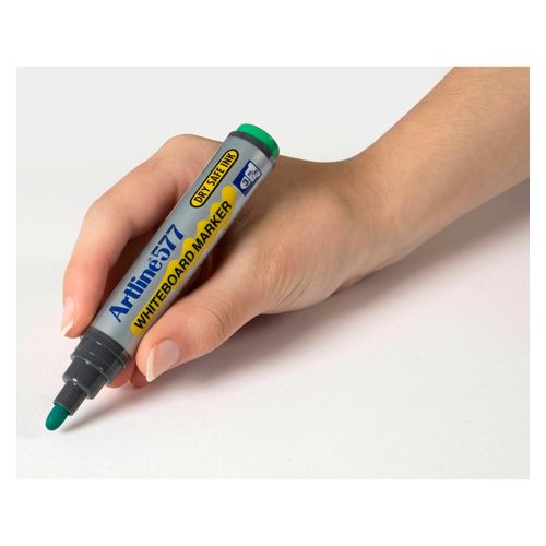 Artline 577 Whiteboard Marker 3mm Bullet Green - Sold Each (12 per Box)
