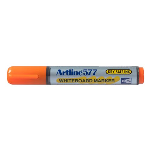 Artline 577 Whiteboard Marker 3mm Bullet Orange - Sold Each (12 per Box)
