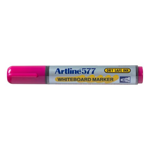Artline 577 Whiteboard Marker 3mm Bullet Pink - Sold Each (12 per Box)