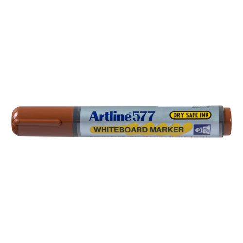 Artline 577 Whiteboard Marker 3mm Bullet Brown - Sold Each (12 per Box)