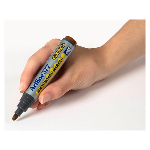 Artline 577 Whiteboard Marker 3mm Bullet Brown - Sold Each (12 per Box)
