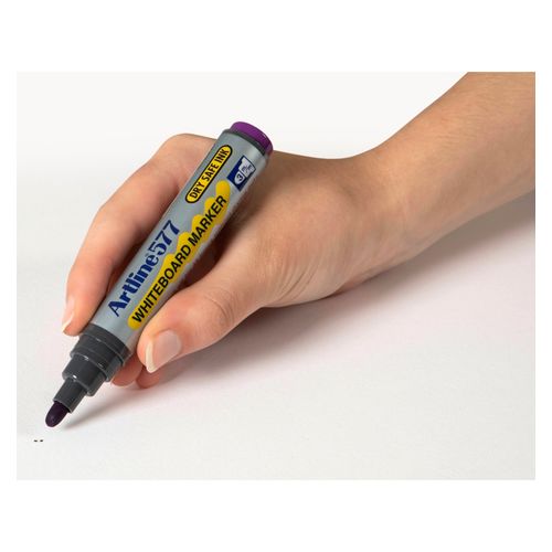 Artline 577 Whiteboard Marker 3mm Bullet Purple - Sold Each (12 per Box)