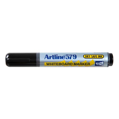 Artline 579 Whiteboard Marker 5mm Chisel Nib Black - Sold Each (12 per Box)