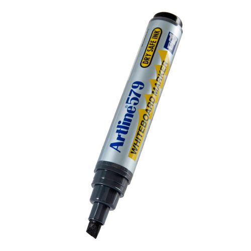 Artline 579 Whiteboard Marker 5mm Chisel Nib Black - Sold Each (12 per Box)