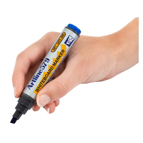 Artline 579 Whiteboard Marker 5mm Chisel Nib Blue - Sold Each (12 per Box)