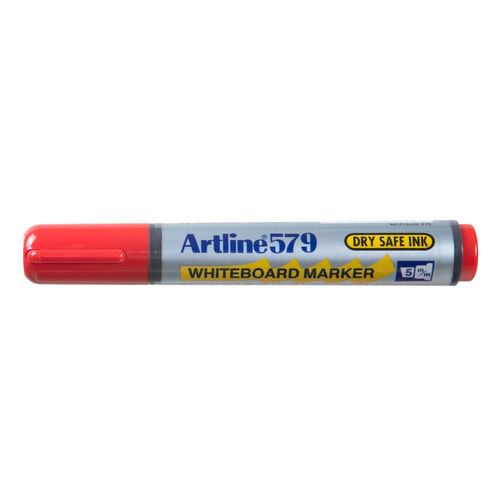 Artline 579 Whiteboard Marker 5mm Chisel Nib Red - Sold Each (12 per Box)