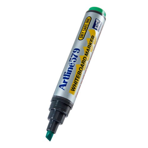Artline 579 Whiteboard Marker 5mm Chisel Nib Green - Sold Each (12 per Box)