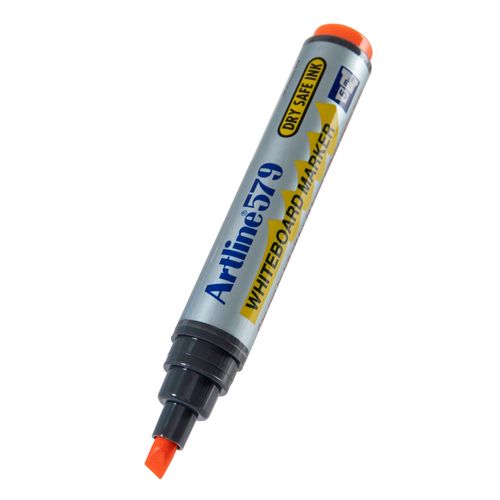 Artline 579 Whiteboard Marker 5mm Chisel Nib Orange - Sold Each (12 per Box)