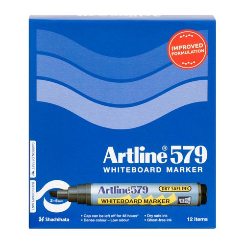 Artline 579 Whiteboard Marker 5mm Chisel Nib Pink - Sold Each (12 per Box)