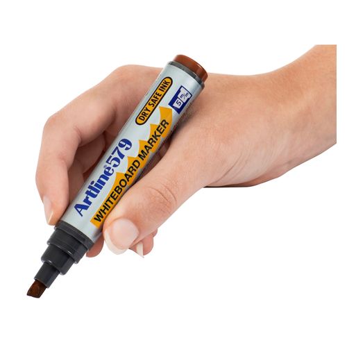 Artline 579 Whiteboard Marker 5mm Chisel Nib Brown - Sold Each (12 per Box)