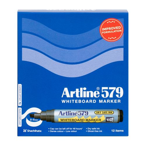 Artline 579 Whiteboard Marker 5mm Chisel Nib Brown - Sold Each (12 per Box)