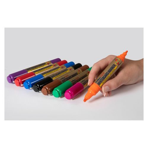 Artline 525T Whiteboard Marker Dual Nib Assorted Wallet 8
