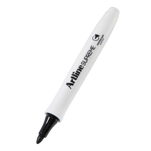 Artline Supreme Whiteboard Marker Bullet 1.5mm Black - Sold Each (12 per Box)
