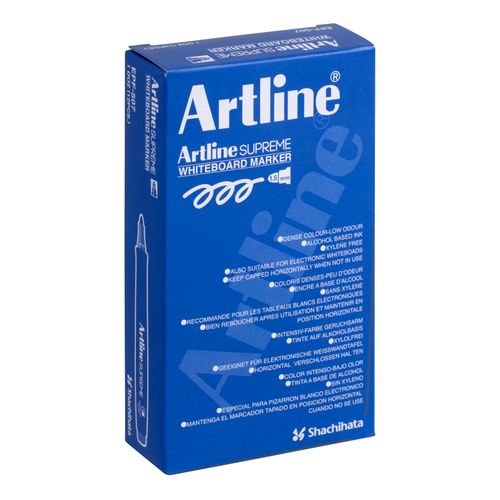 Artline Supreme Whiteboard Marker Bullet 1.5mm Blue - Sold Each (12 per Box)