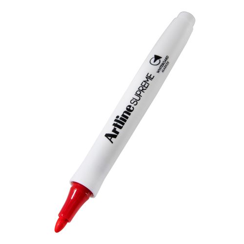 Artline Supreme Whiteboard Marker Bullet 1.5mm Red - Sold Each (12 per Box)
