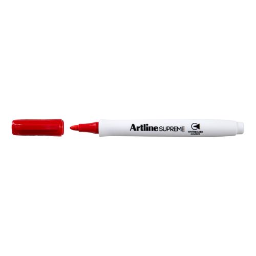Artline Supreme Whiteboard Marker Bullet 1.5mm Red - Sold Each (12 per Box)