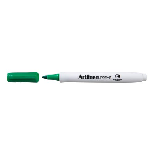 Artline Supreme Whiteboard Marker Bullet 1.5mm Green - Sold Each (12 per Box)