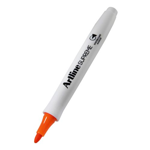Artline Supreme Whiteboard Marker Bullet 1.5mm Orange - Sold Each (12 per Box)