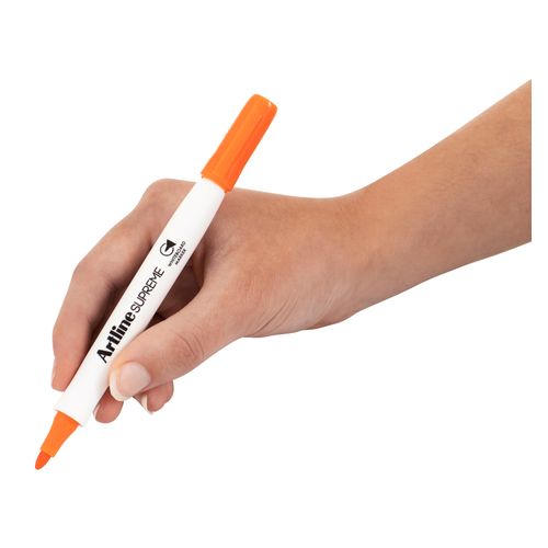 Artline Supreme Whiteboard Marker Bullet 1.5mm Orange - Sold Each (12 per Box)