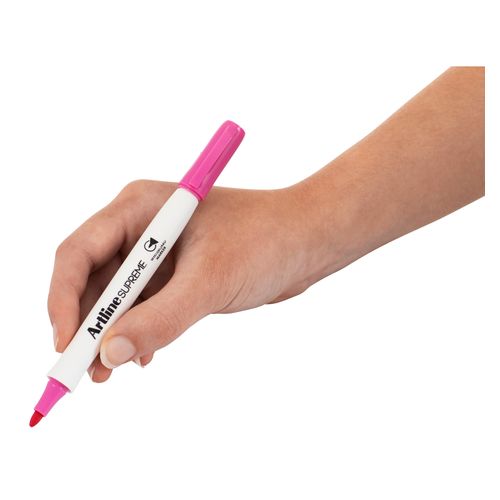 Artline Supreme Whiteboard Marker Bullet 1.5mm Pink - Sold Each (12 per Box)