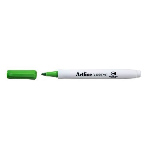 Artline Supreme Whiteboard Marker Bullet 1.5mm Lime Green - Sold Each (12 per Box)