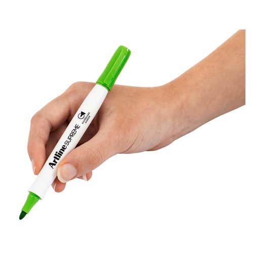 Artline Supreme Whiteboard Marker Bullet 1.5mm Lime Green - Sold Each (12 per Box)