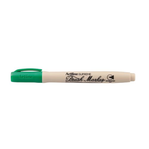 Artline Supreme Brush Marker Green Box 12