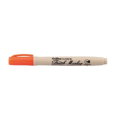 Artline Supreme Brush Marker Orange Box 12
