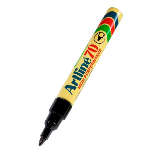 Artline 70 Permanent Marker 1.5mm Bullet Nib Black - Sold Each (12 per Box)