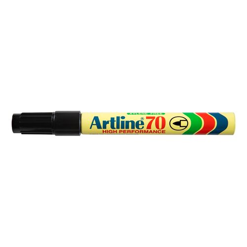 Artline 70 Permanent Marker 1.5mm Bullet Nib Black - Sold Each (12 per Box)