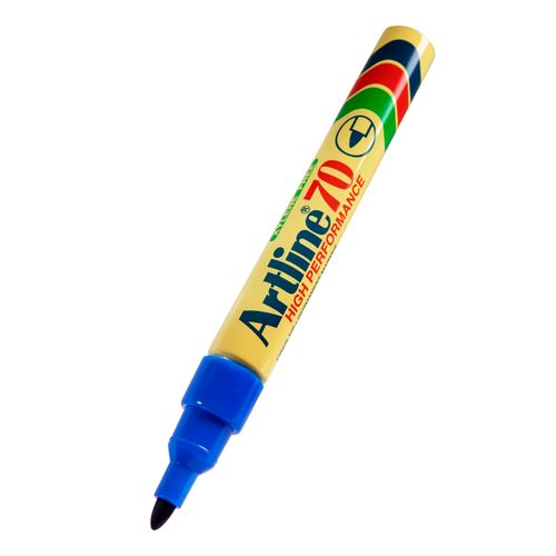 Artline 70 Permanent Marker 1.5mm Bullet Nib Blue - Sold Each (12 per Box)