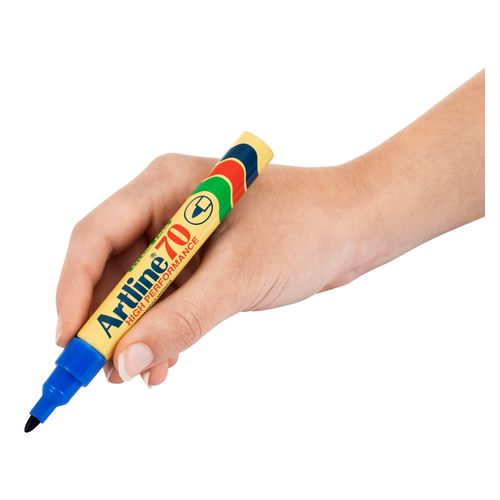 Artline 70 Permanent Marker 1.5mm Bullet Nib Blue - Sold Each (12 per Box)